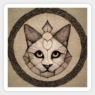 Mandala Cat #1 Sticker